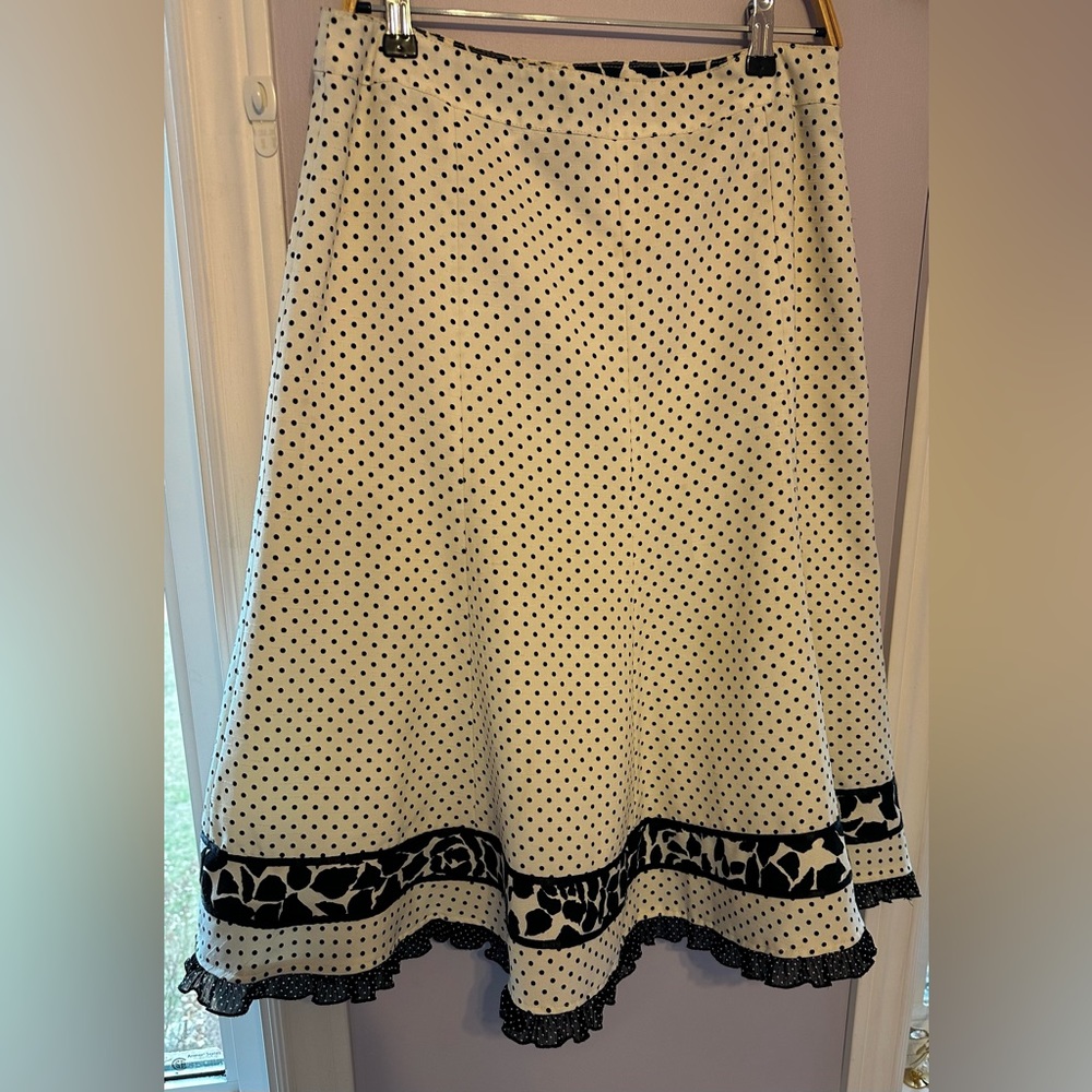 Vintage LanaLee swing polka dot skirt